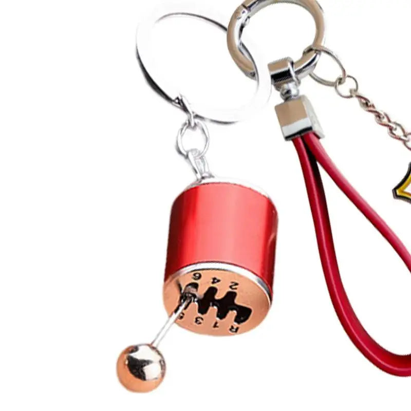 Six-Speed Gear Shift Keychain  Creative Metal Manual Transmission Car Key Ring