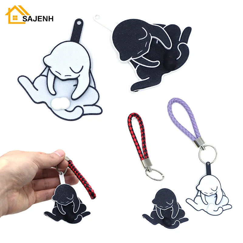 Mischief Cat Interactive Keychain – Spinning Ball Pendant & Funny Bag Charm, Perfect Gift for Cat Lovers