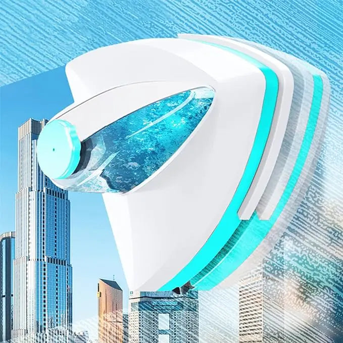 Double-Sided Magnetic Window Cleaner – Automatic Drainage Wiper & Glass Washing Tool for Home