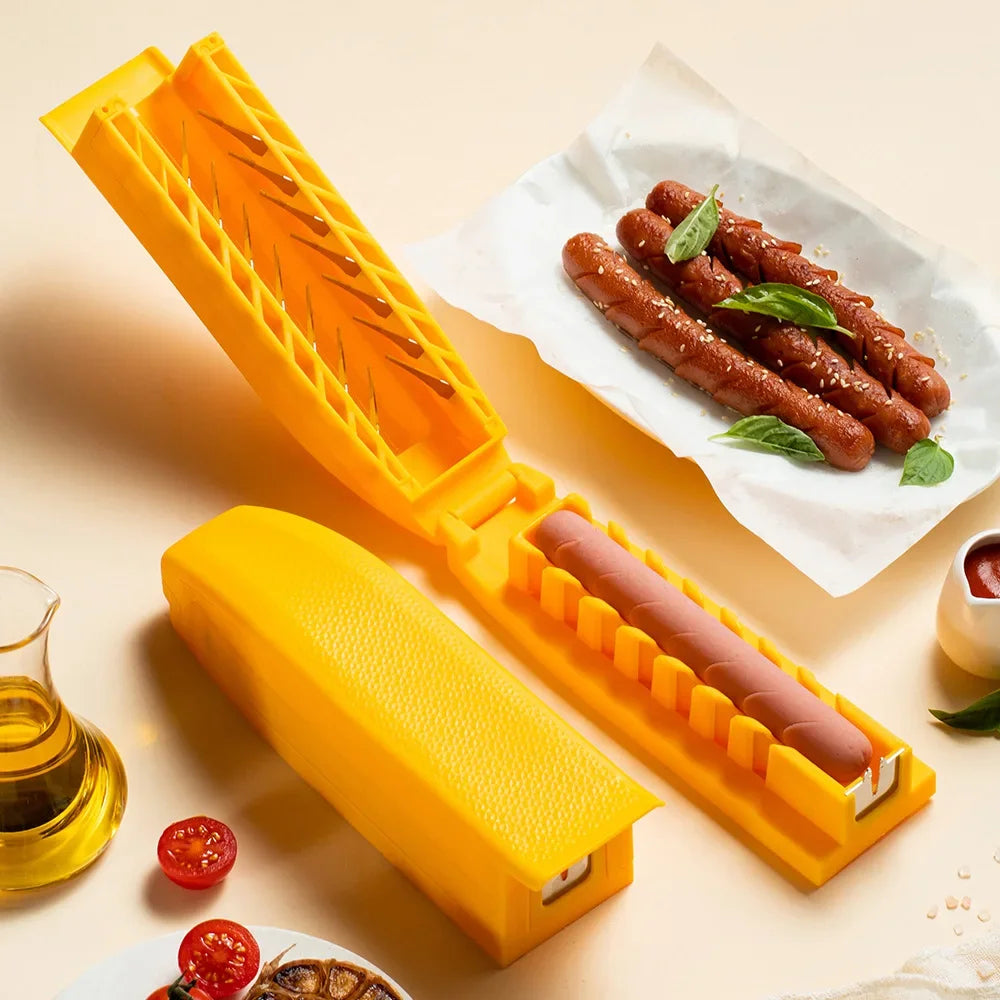 Ham & Sausage Cutting Knife – Hot Dog String Cutter Kitchen Gadget (1 Pc)