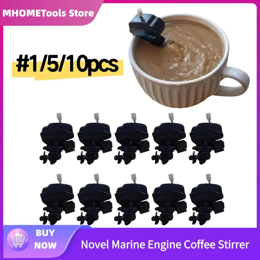 Mini Boat Motor Drink Stirrer – Wind-Up Coffee Mixer (1 / 5 / 10 PCS Set)