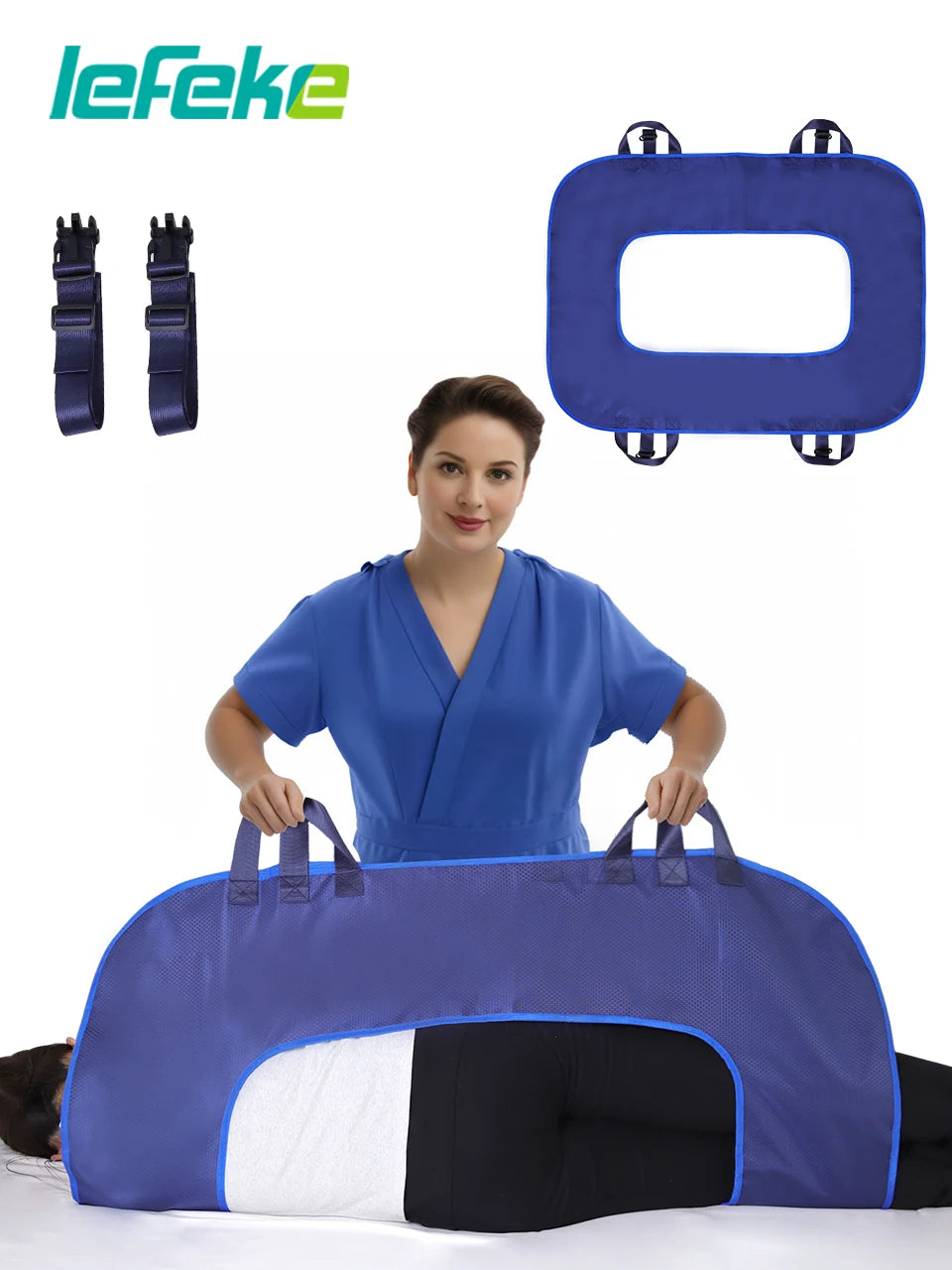 Lefeke Positioning Bed Pad  Reusable Transfer Sheet for Turning, Lifting & Repositioning Elderly Patients