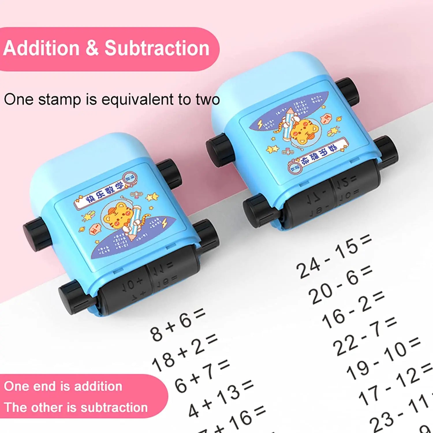 Math Roller Stamp Smart Teaching Tool for Practice Problems & Learning