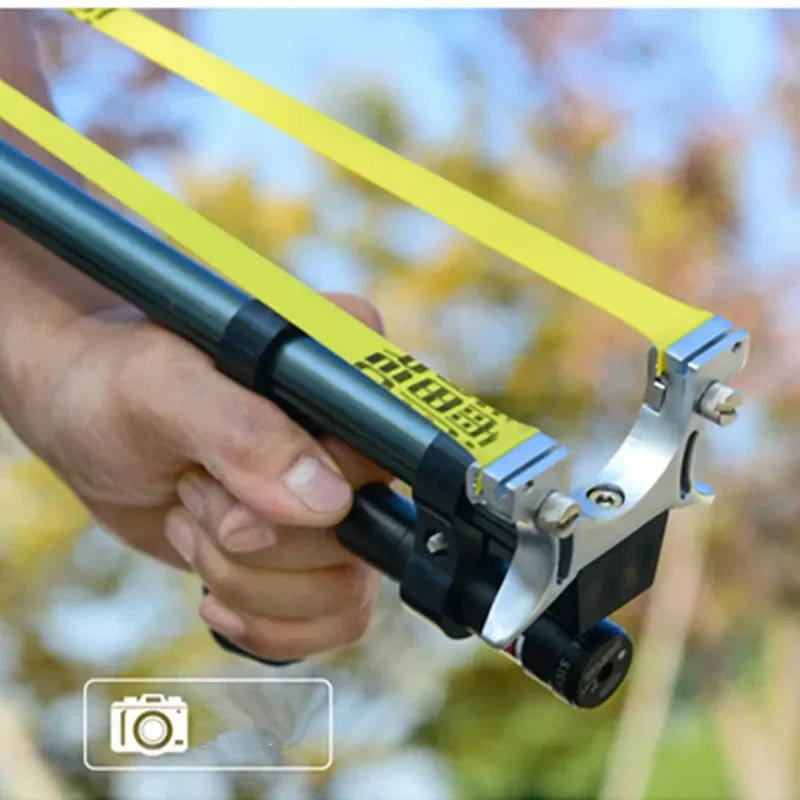 High-Precision Laser Slingshot – Powerful Straight Rod Hunting & Outdoor Slingshot
