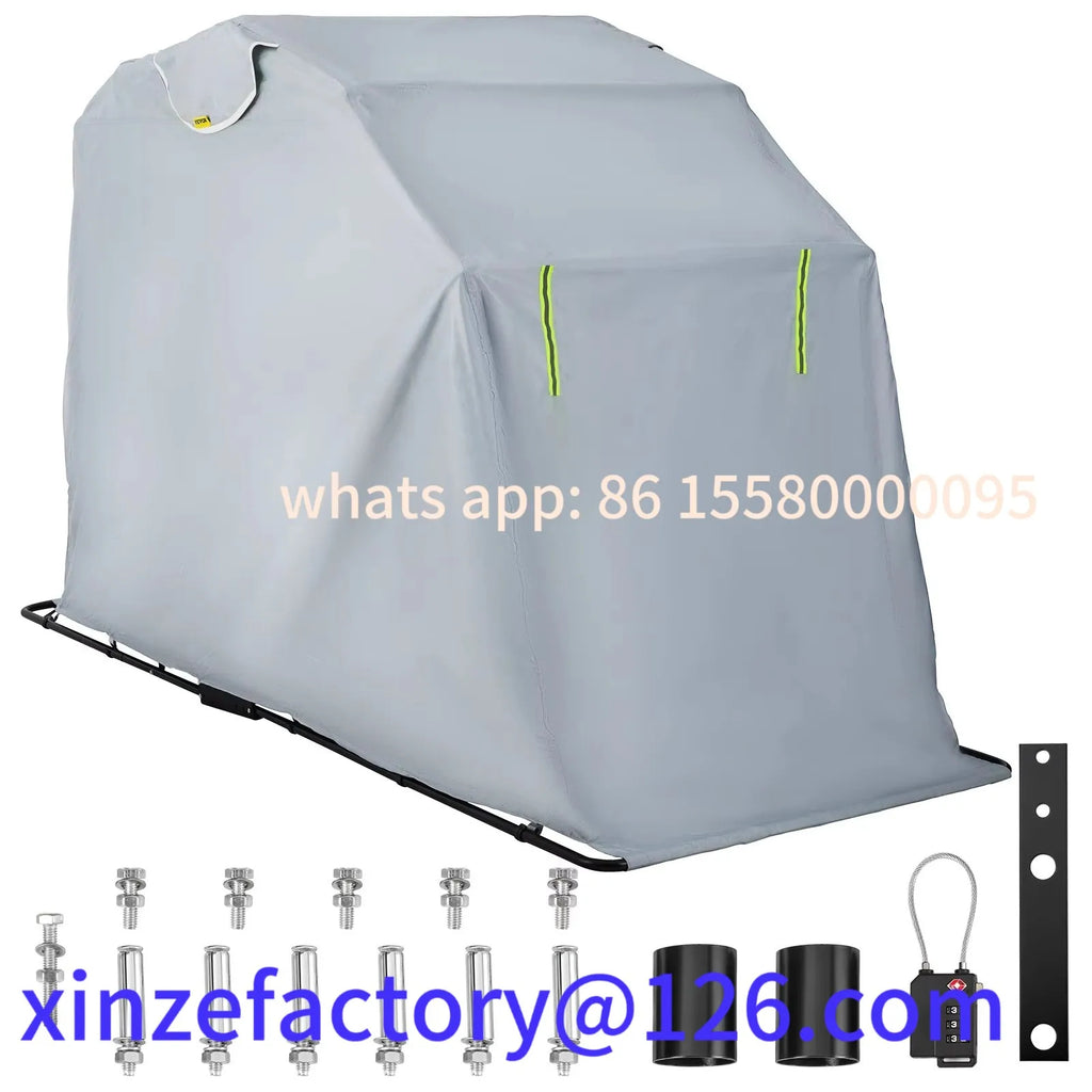 Heavy-Duty Waterproof Motorcycle Shelter | 420D Oxford Customizable Motorbike Garage & Sunshade Storage Cover