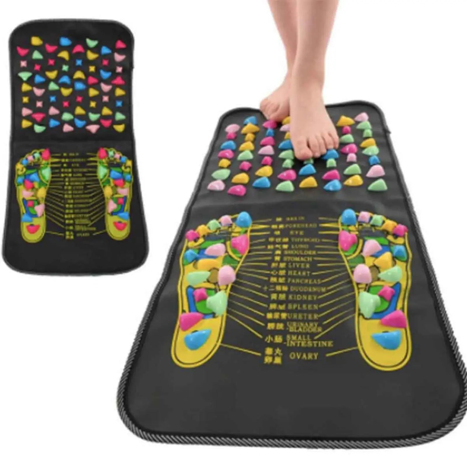 Cobblestone Simulation Massage Cushion – Foot & Leg Pain Relief Acupressure Mat for Relaxation and Healthcare