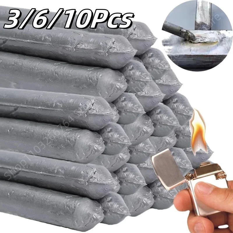 Low-Temperature Repair Rods (3/6/10 PCS) – Easy Melt Welding Agent for Metal & Plastic Repairs