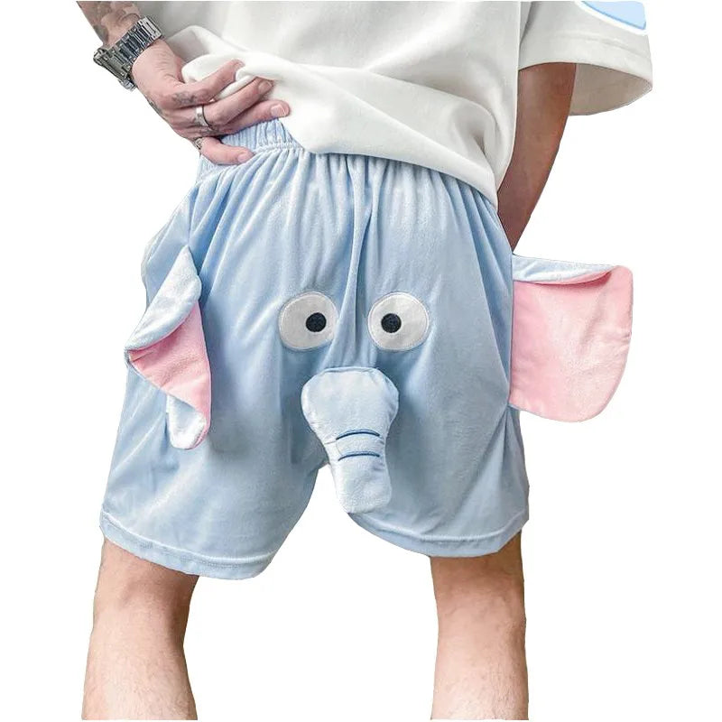 Cute Pig & Flying Elephant Novelty Shorts – Funny Summer Shorts for Women, Men & Couples