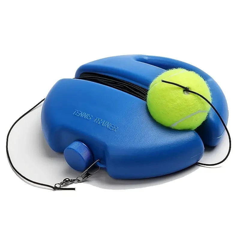 Heavy-Duty Tennis Rebound Trainer – Elastic Rope Ball Practice Base for Solo Training