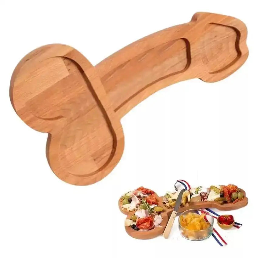 INS Funny Wooden Snacks Board – Creative Bar Food Serving Tray for Parties & Events