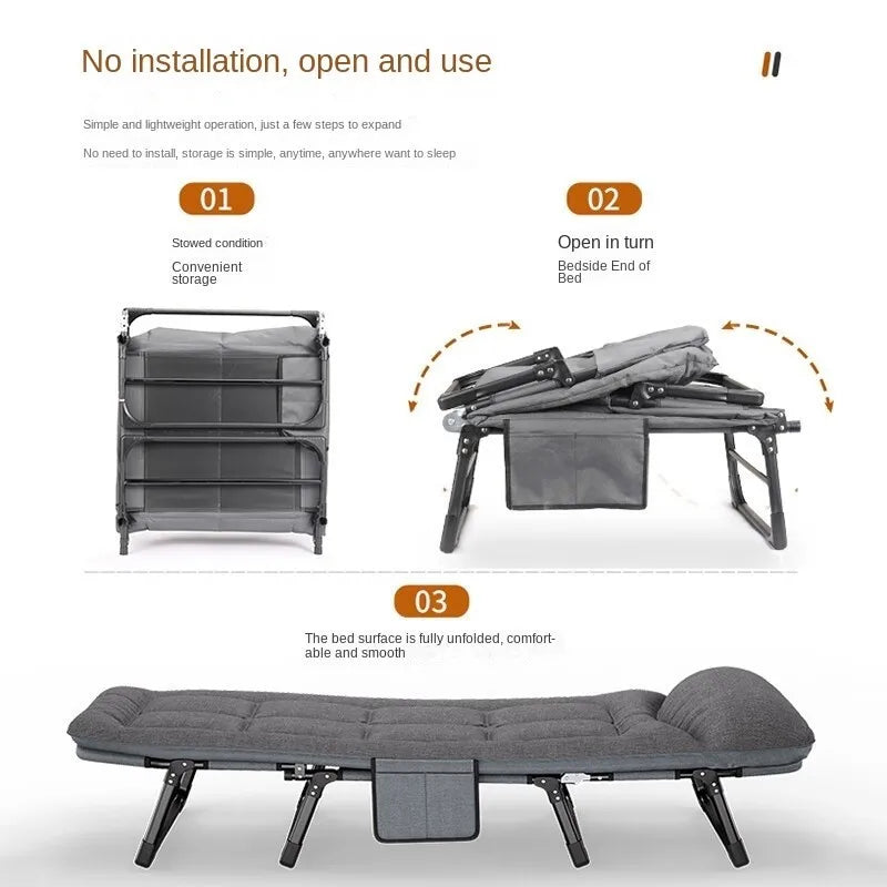 American-Style Folding Bed with Free Installation – Sturdy, Portable & Space-Saving