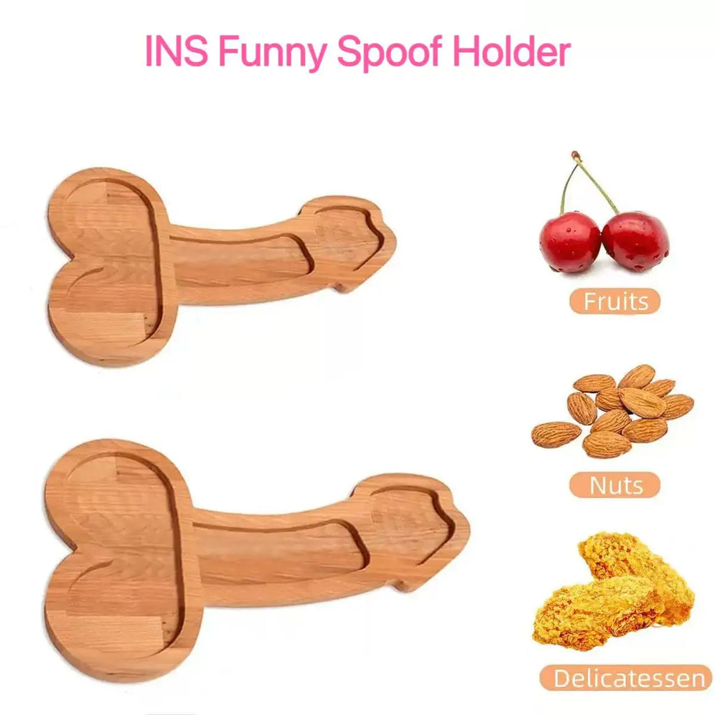 INS Funny Wooden Snacks Board – Creative Bar Food Serving Tray for Parties & Events