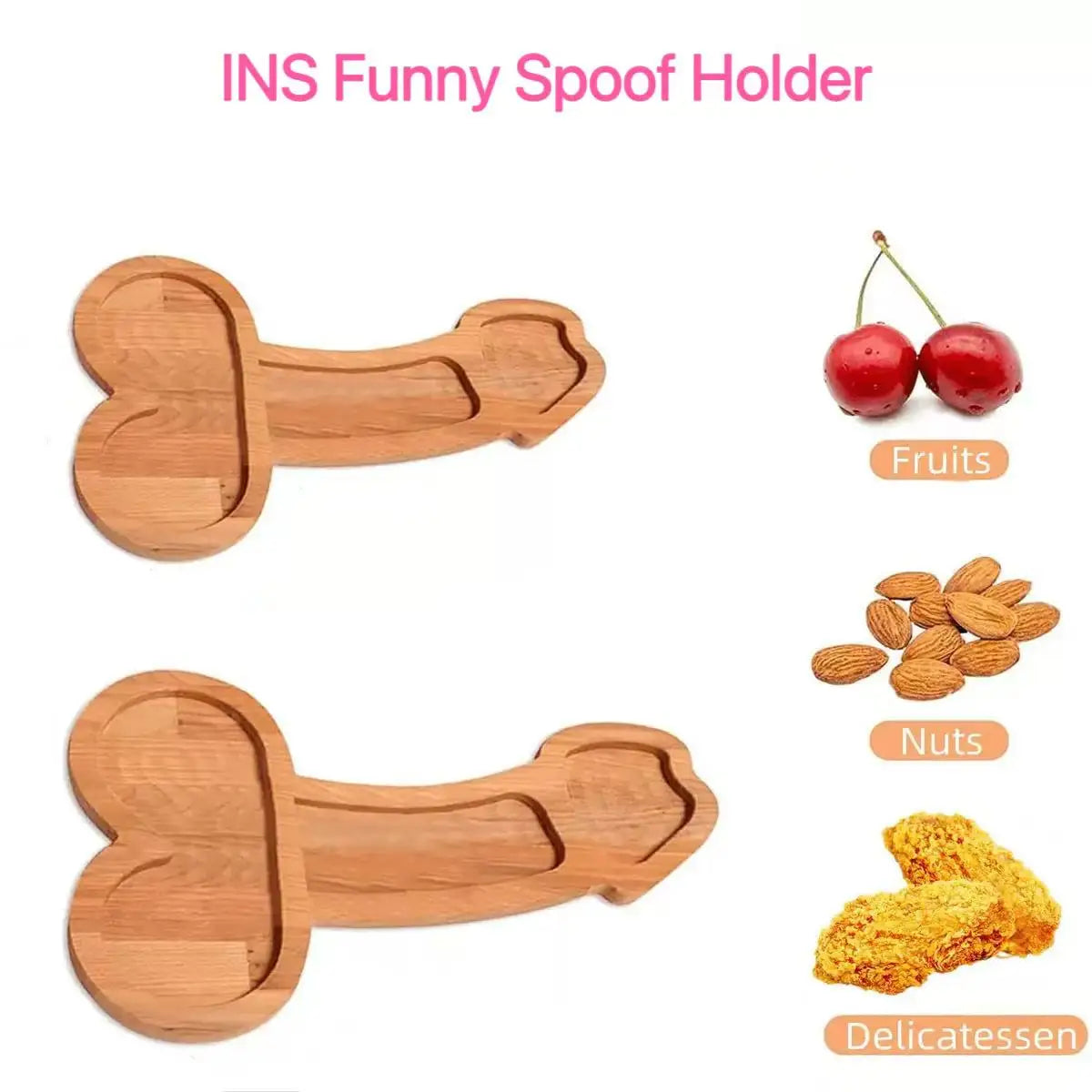INS Funny Wooden Snacks Board – Creative Bar Food Serving Tray for Parties & Events