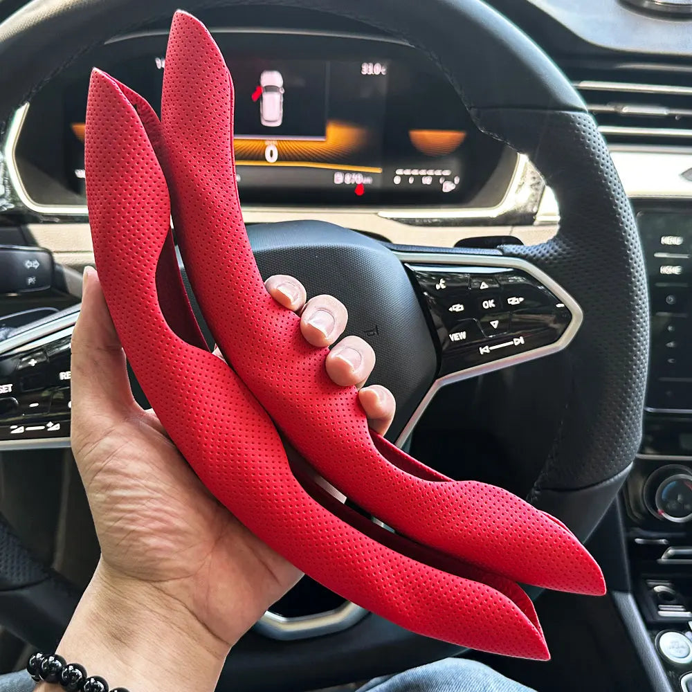 Breathable Leather Car Steering Wheel Cover – Fit for Peugeot 206, 208, 3008, 308 & More