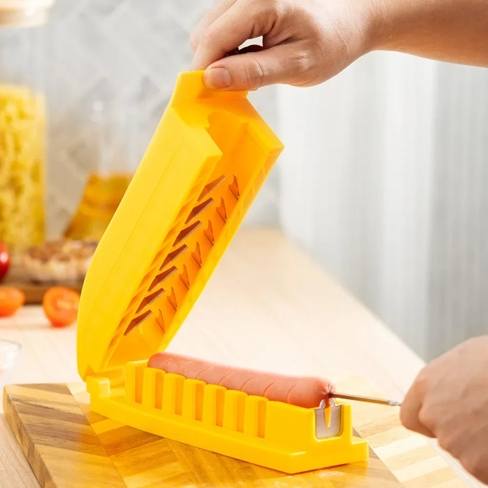 Ham & Sausage Cutting Knife – Hot Dog String Cutter Kitchen Gadget (1 Pc)