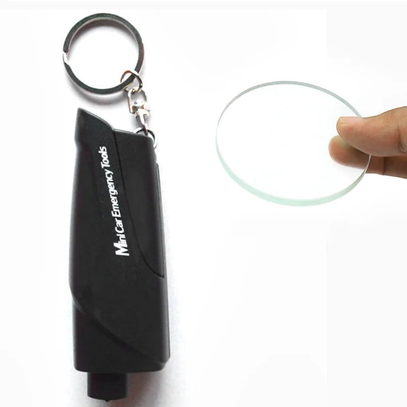Car Emergency Safety Hammer – Seat Belt Cutter & Window Breaker Life-Saving Tool Keychain