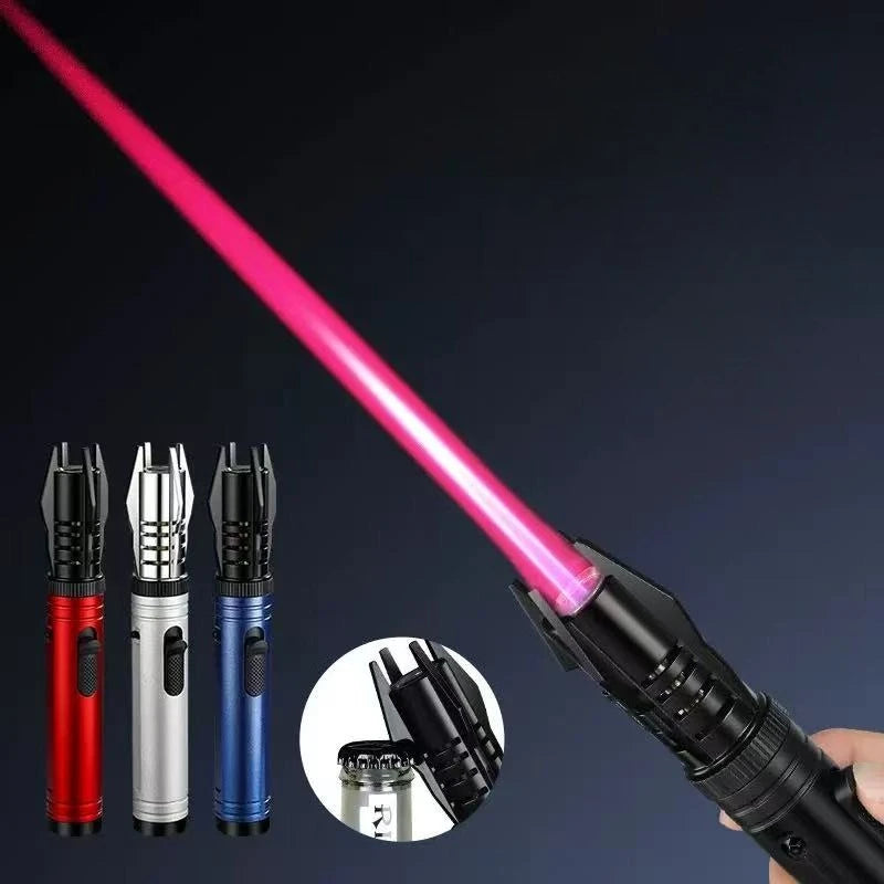 2025 Planet Lightsaber Butane Gas Lighter – 360° Metal Windproof Torch for BBQ, Welding, and Outdoor Use