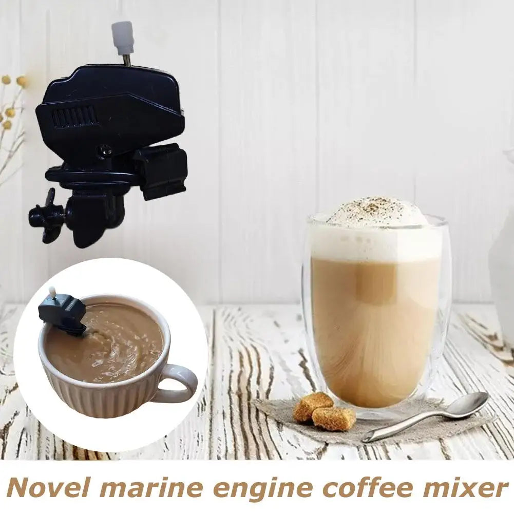 Mini Boat Motor Drink Stirrer – Wind-Up Coffee Mixer (1 / 5 / 10 PCS Set)