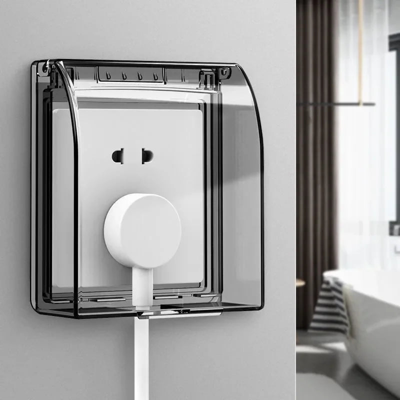 Child Safety Socket Cover – Waterproof 86-Type Electric Outlet Protector for Home & Bathroom