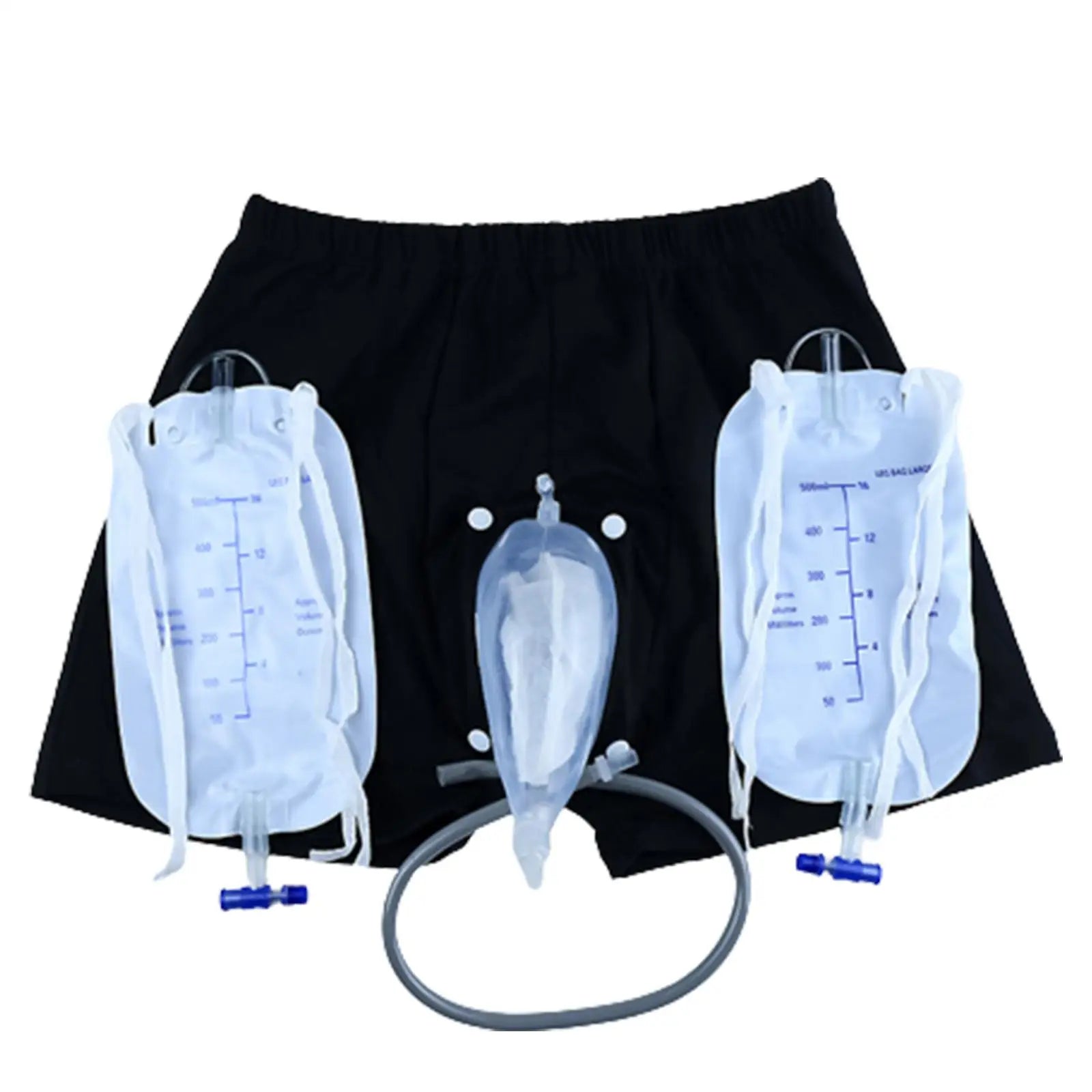 Reusable Urine Collector Bag with Incontinence Underpants – Removable, Easy-Clean Drainage System for Bedridden Use