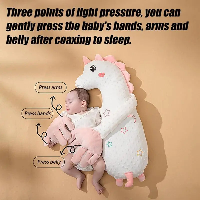 Electric Patting Doll Pillow – Adjustable Speed Baby Sleep Soother with Remote Control, Calming Stuffed Animal Toy