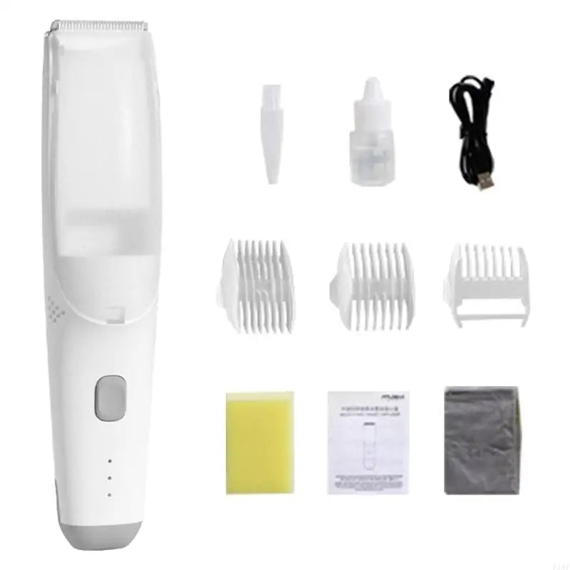 F19F Vacuum Baby Hair Trimmer – USB Rechargeable Quiet Haircut Machine