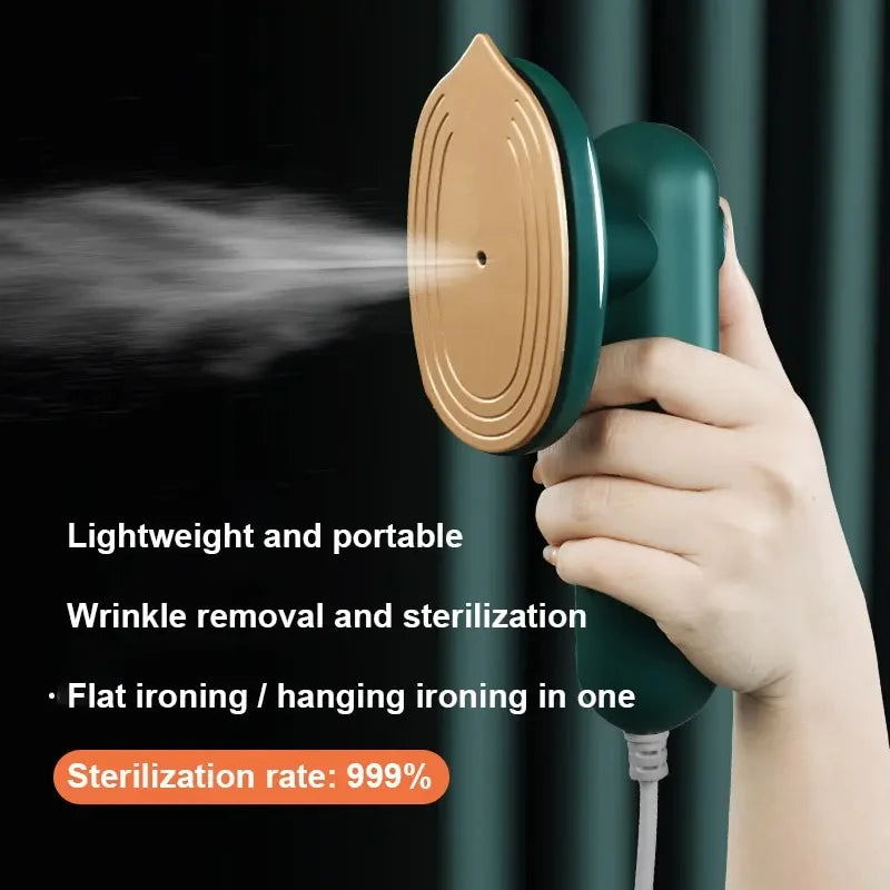 Handheld Portable Steam Iron – Small Hanging Ironing Machine for Home and Travel