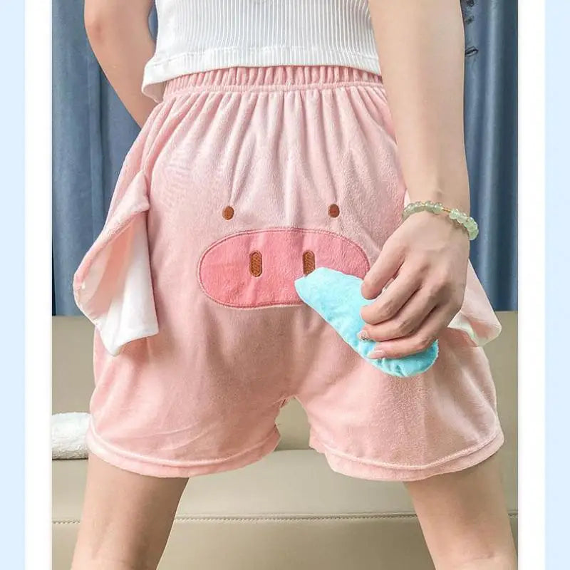 Cute Pig & Flying Elephant Novelty Shorts – Funny Summer Shorts for Women, Men & Couples