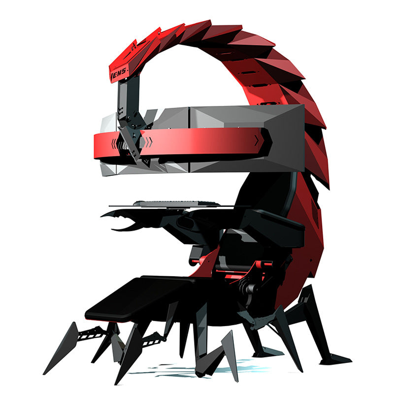 Zero Gravity Gaming Workstation Chair – RGB Recliner Cockpit with LED Lights & Built-in Speakers