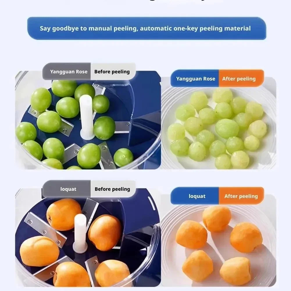 Automatic Electric Grape Peeler Machine – Hands-Free Fruit Skin Remover for Grapes & Berries, Effortless Kitchen Prep Tool