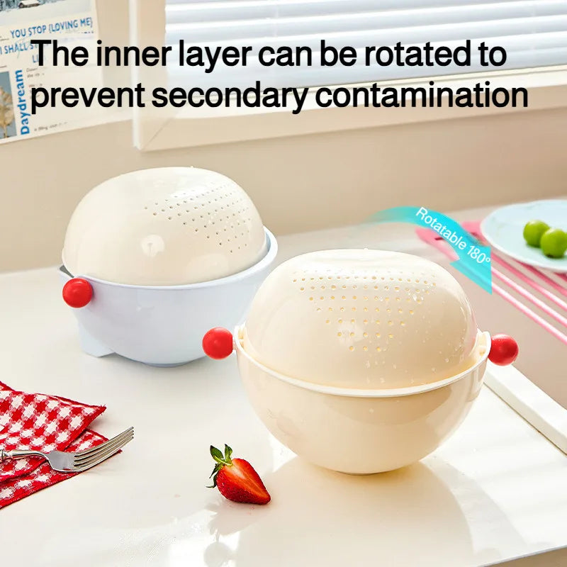 Heat-Resistant Drainer Basket | Multi-Purpose Washbasin & Vegetable Sink Strainer for Kitchen & Home