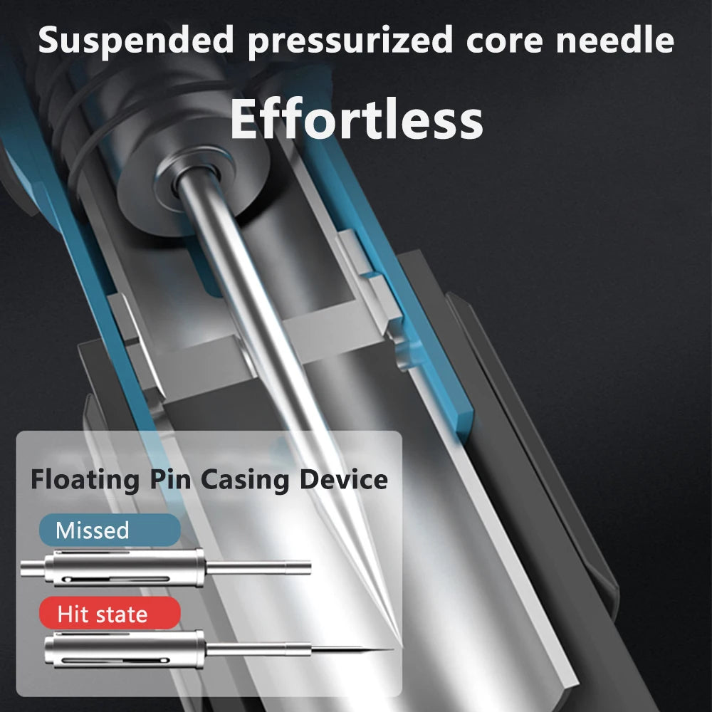 2023 Handheld Powerful Concrete Nail Gun – Mini Cannon Nailer for Wall, Flooring & Roofing