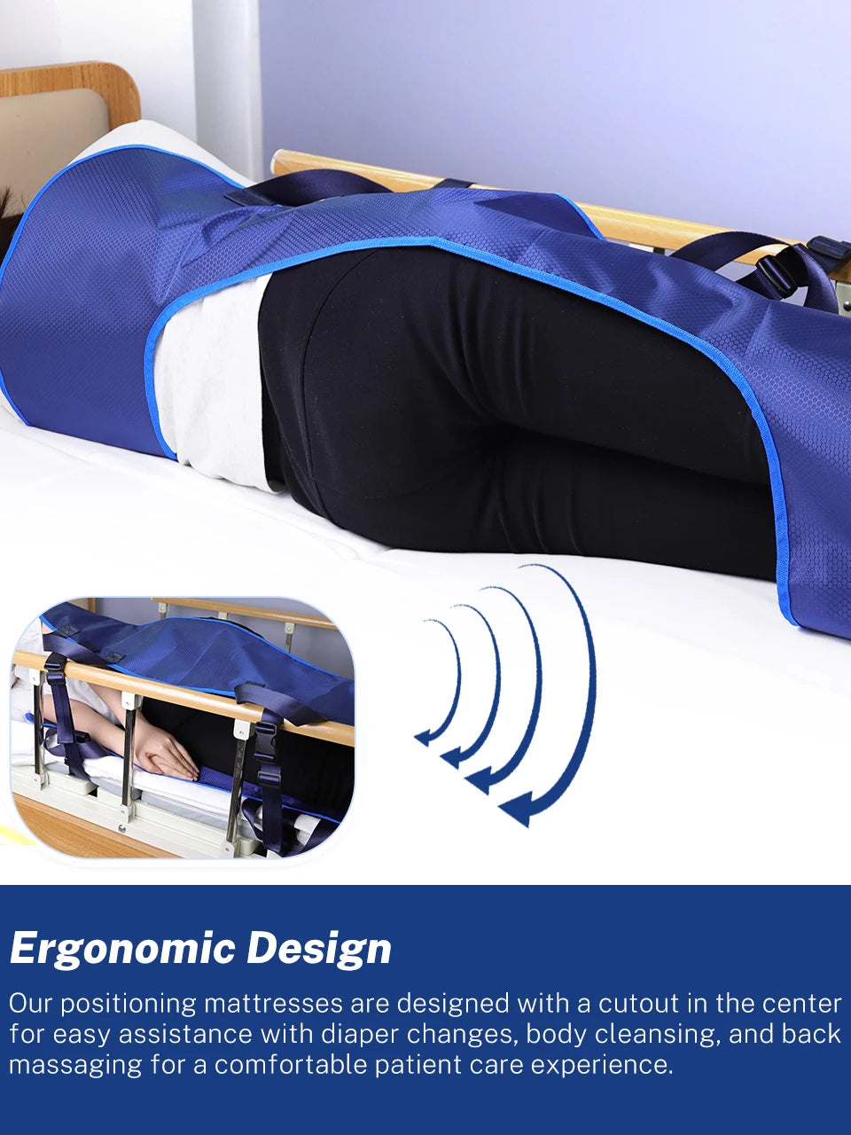 Lefeke Positioning Bed Pad  Reusable Transfer Sheet for Turning, Lifting & Repositioning Elderly Patients
