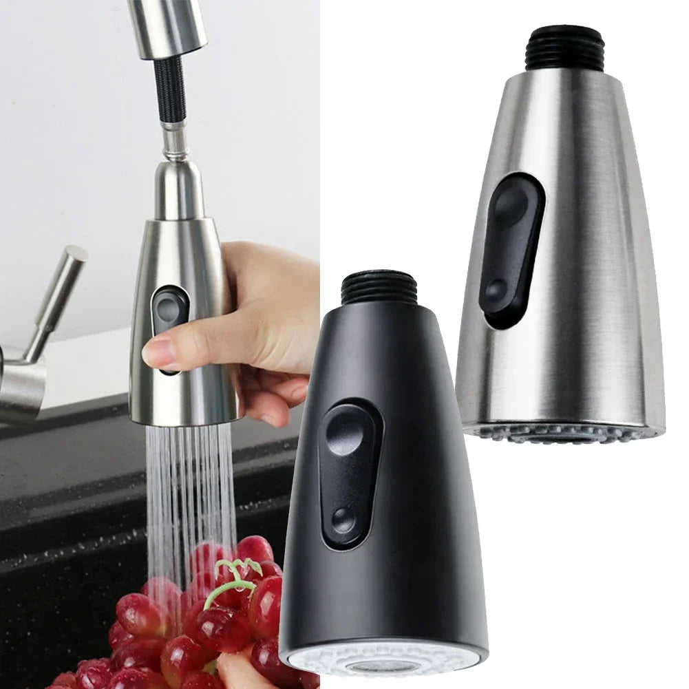 2-Mode Pull-Out Faucet Aerator Sprayer  Water-Saving Nozzle & Shower Head Bubbler for Kitchen & Bathroom