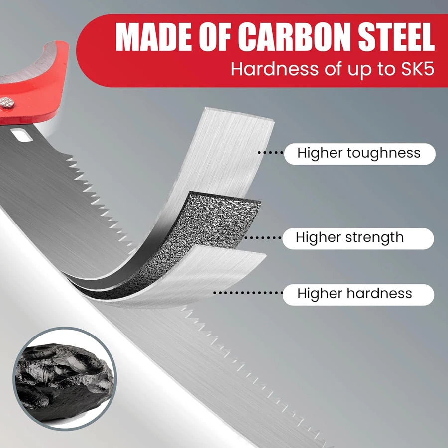 High-Altitude Pulley Tree Pruner – Pole Pruning Scissors with Saw for Professional Gardening