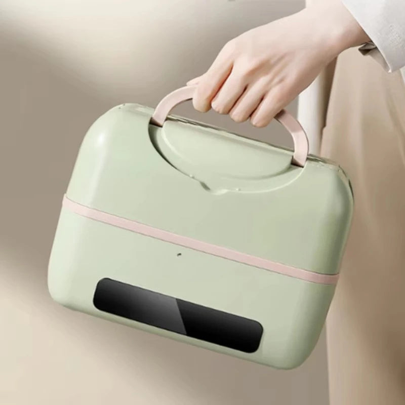 Electric Heating Lunch Box – Mini Double-Layer Food Heater for Office & Travel