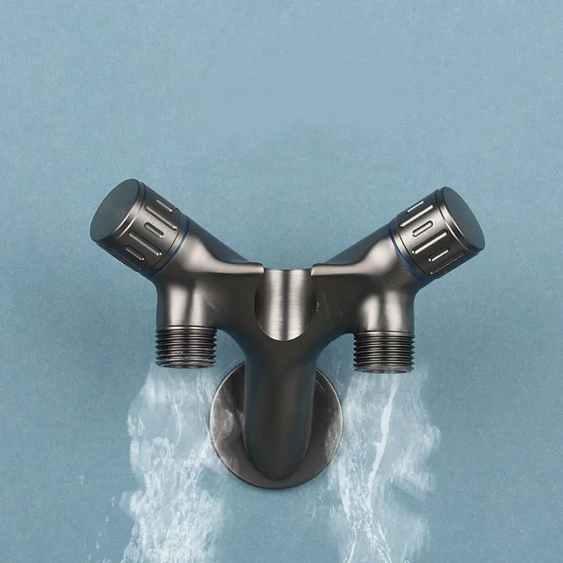 Handheld Toilet Bidet Sprayer Set – Mini Bathroom Self-Cleaning Shower Head with One-in-Two-Out Angle Valve