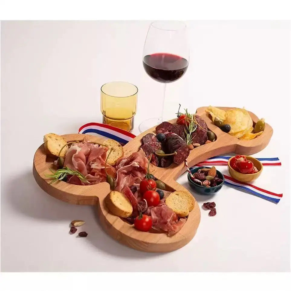 INS Funny Wooden Snacks Board – Creative Bar Food Serving Tray for Parties & Events