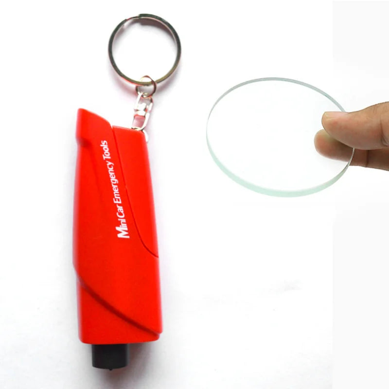 Car Emergency Safety Hammer – Seat Belt Cutter & Window Breaker Life-Saving Tool Keychain