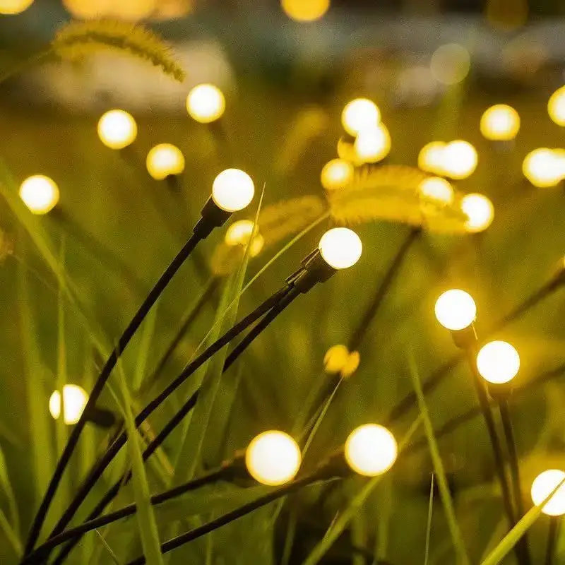 6/8/10 LED Solar Firefly Garden Lights – Waterproof Swaying Outdoor Pathway & Patio Decor
