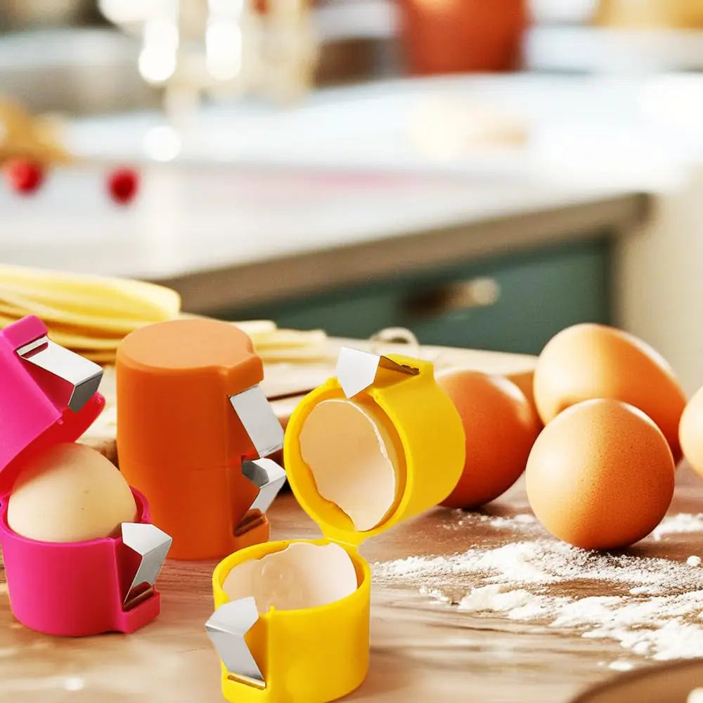 Multifunctional Egg Shell Opener – Handheld Egg Cracker & Separator Tool (1/2 PCS)