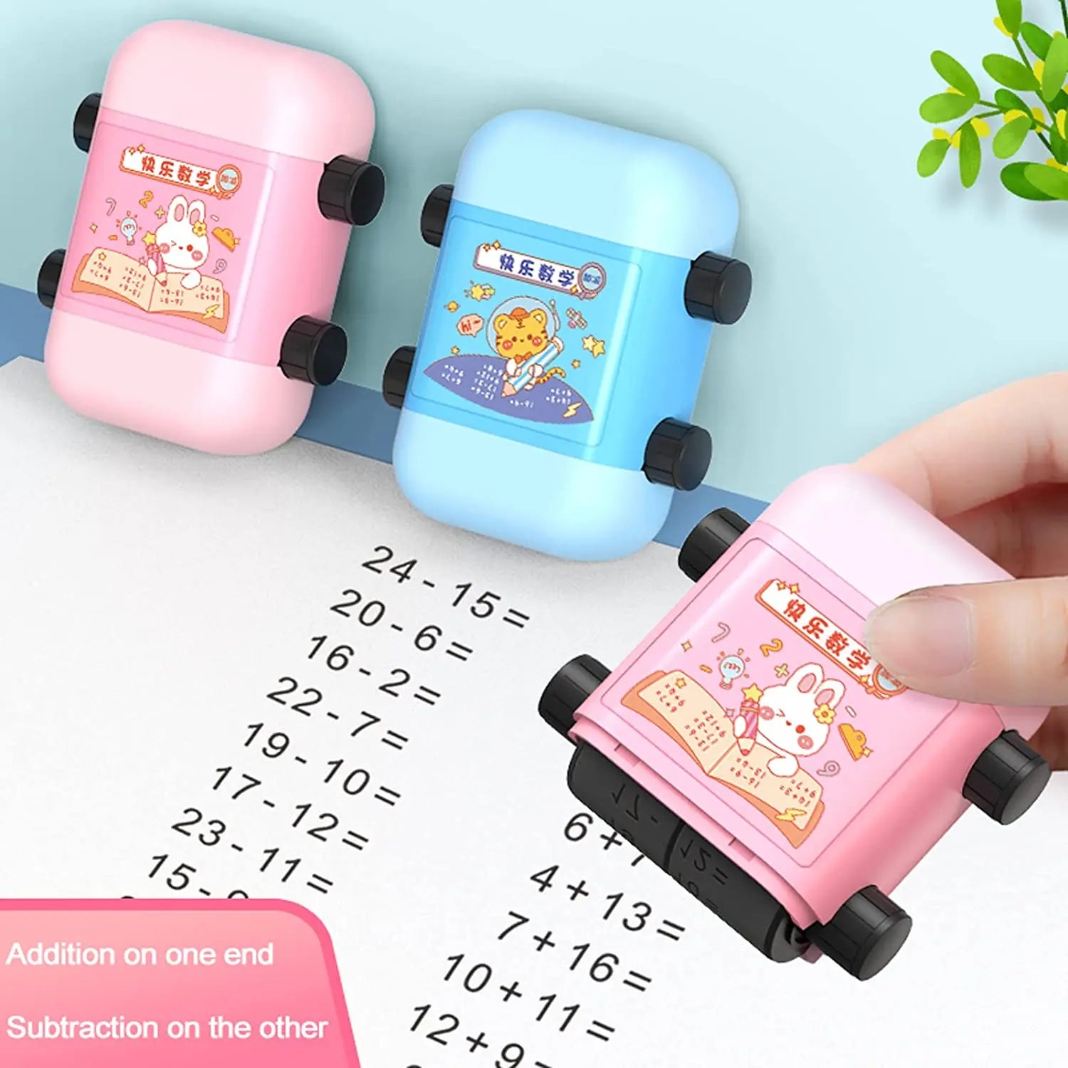 Math Roller Stamp Smart Teaching Tool for Practice Problems & Learning
