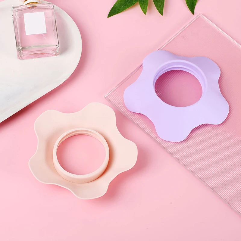 Flower Silicone Wrist Wash Bands (1 Pair) – Soft Water-Blocking Wristbands for Face Washing