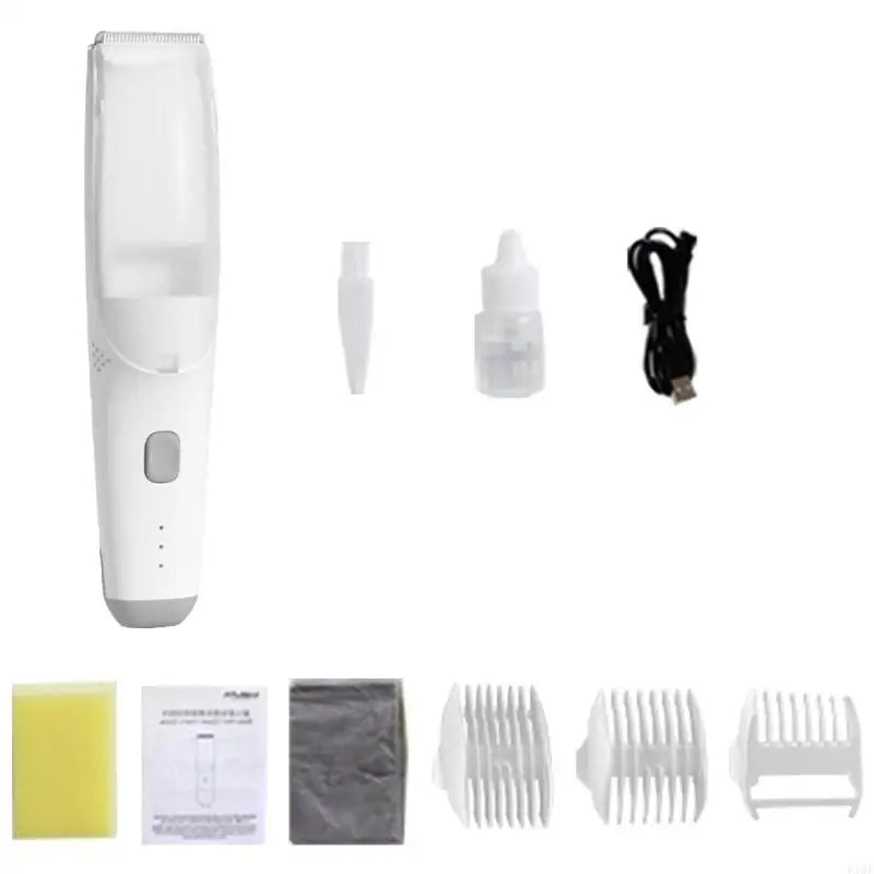 F19F Vacuum Baby Hair Trimmer – USB Rechargeable Quiet Haircut Machine