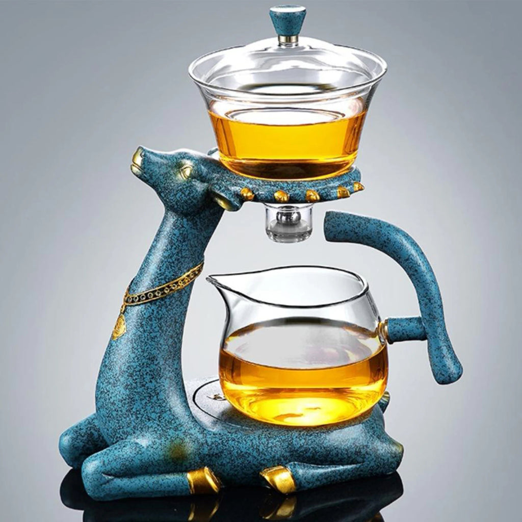 Magnetic Drip Glass Teapot Infuser – High Borosilicate Glass Tea & Coffee Pot with Infuser