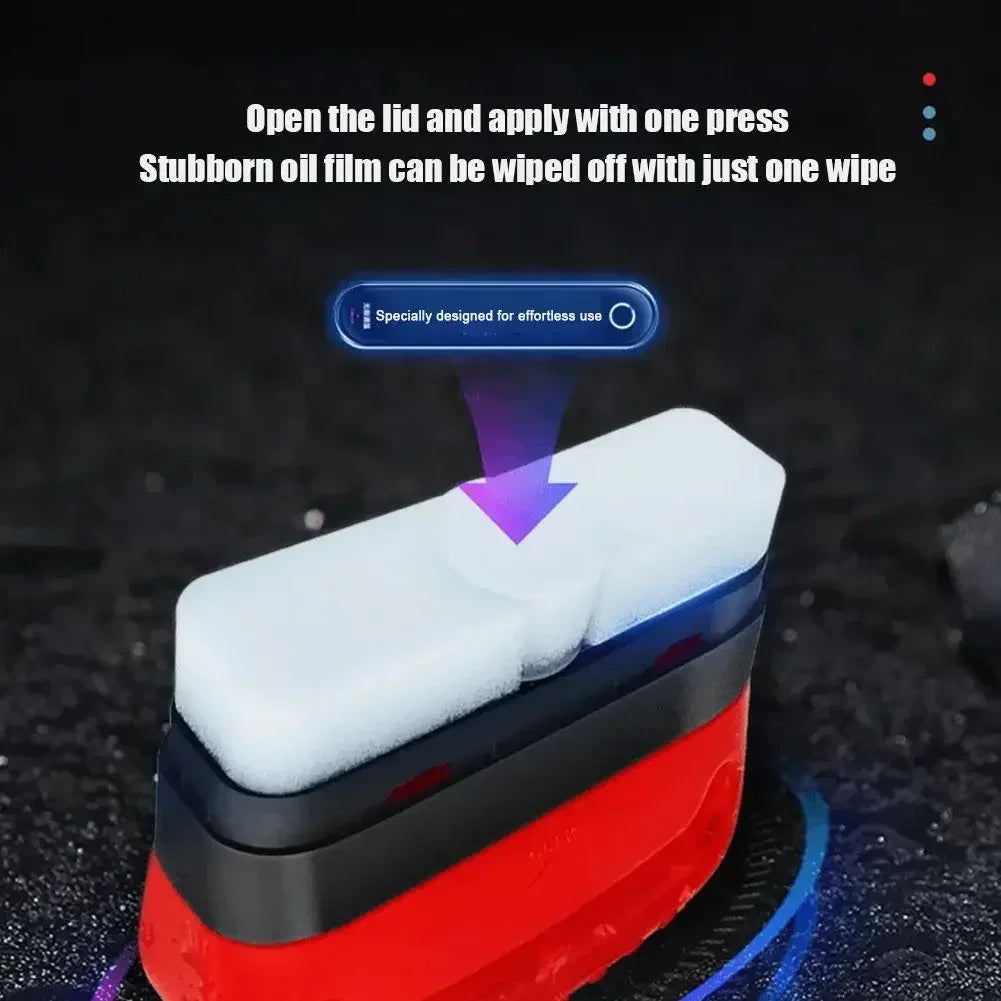 Car Glass Oil Film Remover – Windshield Cleaning Board with Hydrophobic Coating Tool