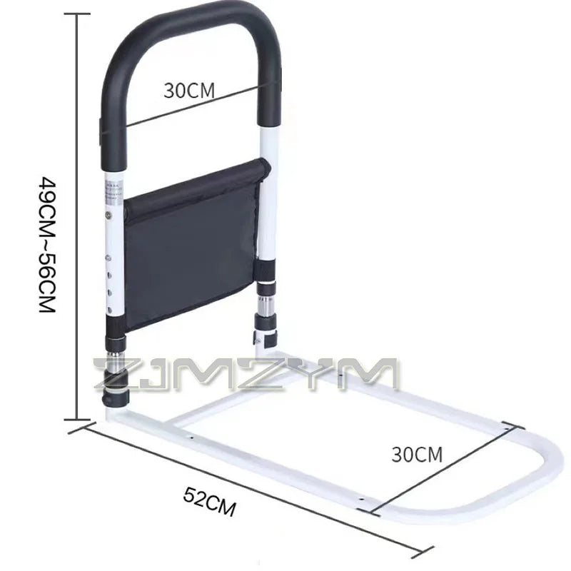 Elderly Bedside Safety Guardrail – Adjustable Anti-Fall Bed Support Rail for Seniors & Pregnant Users