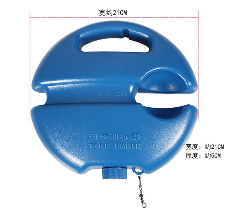 Heavy-Duty Tennis Rebound Trainer – Elastic Rope Ball Practice Base for Solo Training