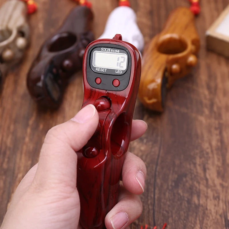 Digital Tasbeeh Counter – LED Electronic Rosary with Easy Reset, Original SXH5136