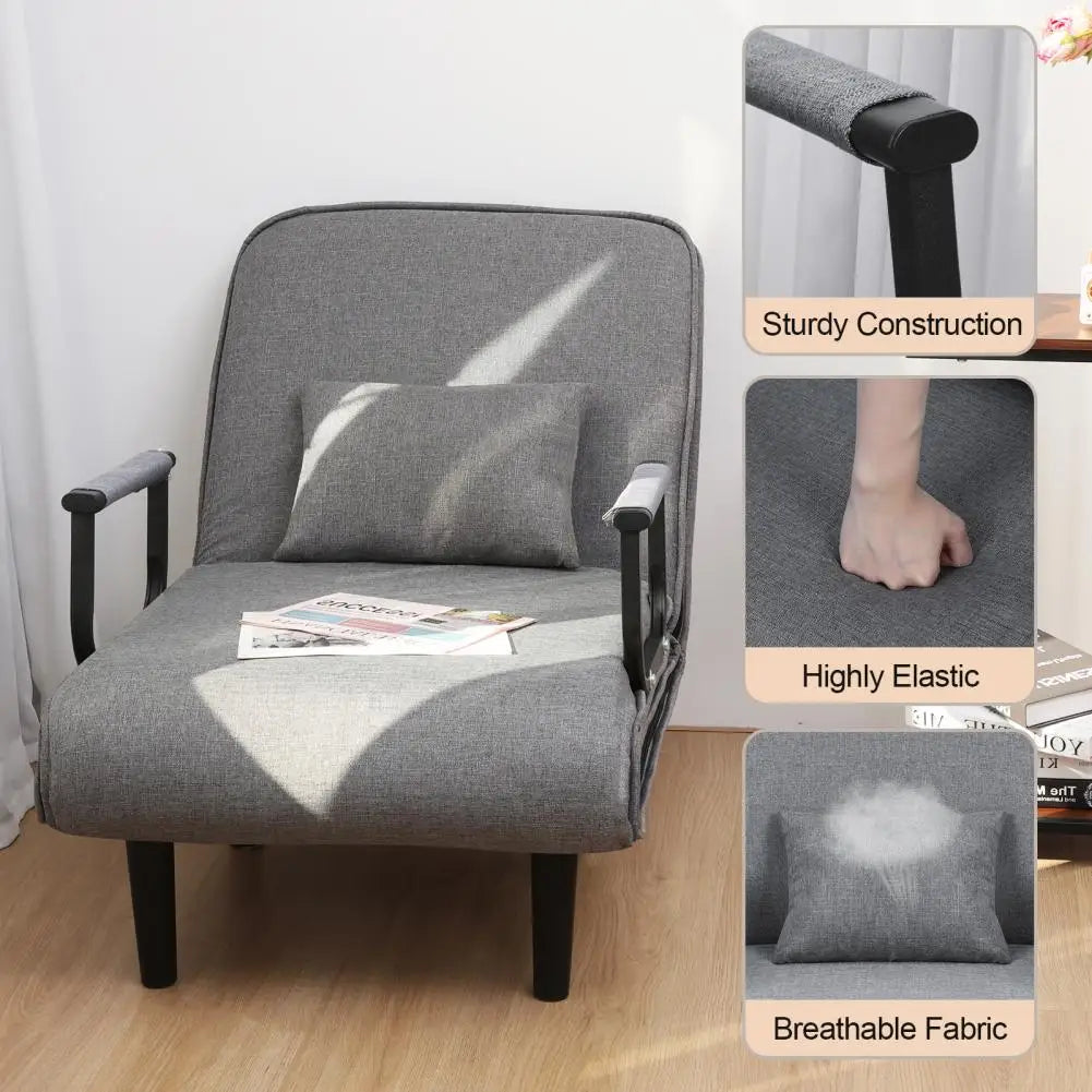 3-in-1 Convertible Sofa Bed – Fold-Out Armchair Bed with Adjustable Backrest & Zipper Cover